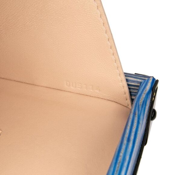 Pre Loved louis vuitton Trunk Clutch Epi Leather Bag Women Blue Crossbody Bags - Picture 6 of 8